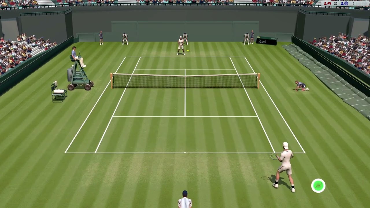 Full Ace Tennis Simulator | vs @KINGBARBOZA | Wimbledon R32