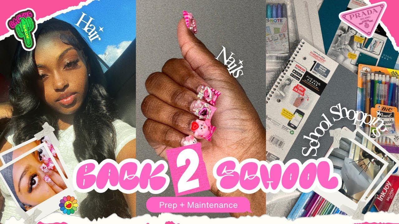 BACK TO SCHOOL PREP+ MAINTENANCE VLOG|hair,nails,and lash appointment+ last summer days|THEMIAAMARI