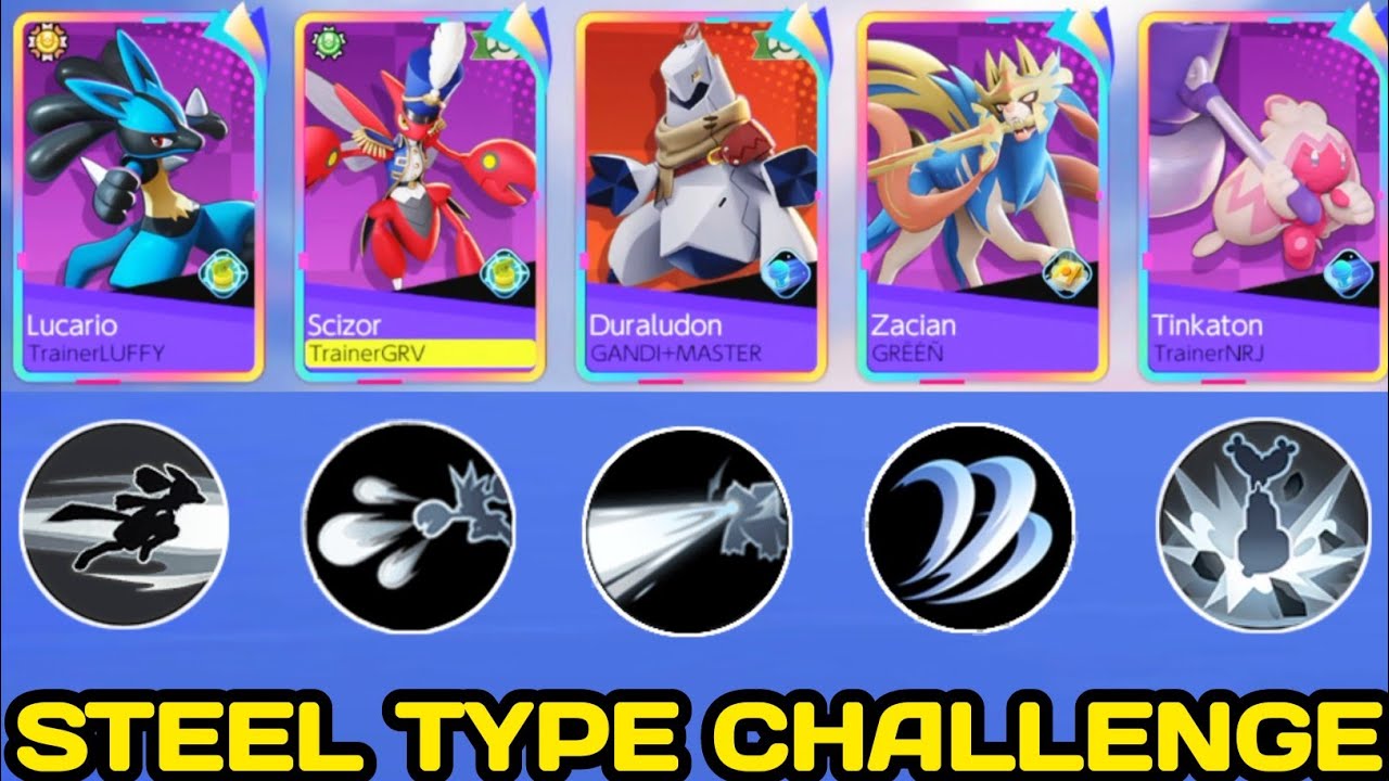 Steel Type Only Challenge in Rank Match 😱 Pokemon Unite | NINZA PLAYS