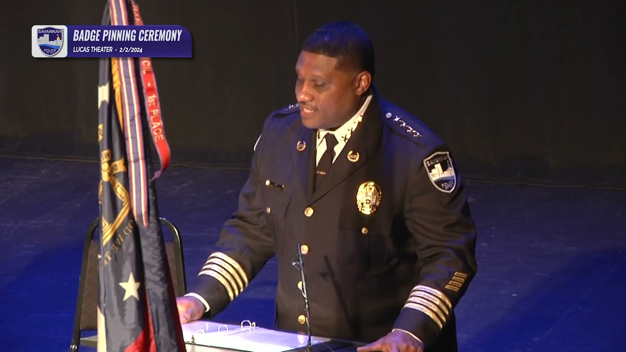 Savannah Police Department Badge Pinning & Lateral Recognition Ceremony 2/2/24