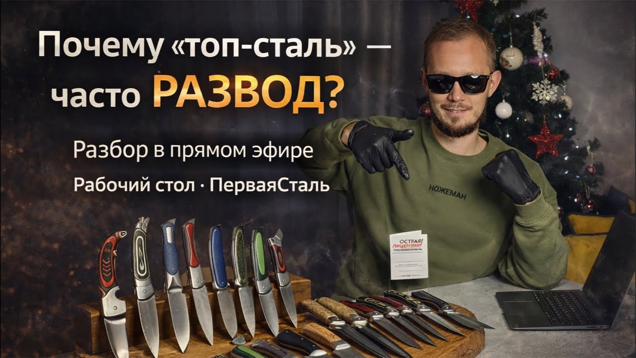 Почему «топ-сталь» — часто развод? Разбор в прямом эфире (Рабочий стол/ПерваяСталь)