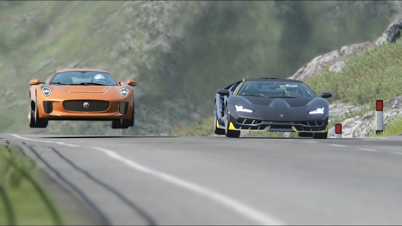 Jaguar CX-75 vs Supercars at Highlands