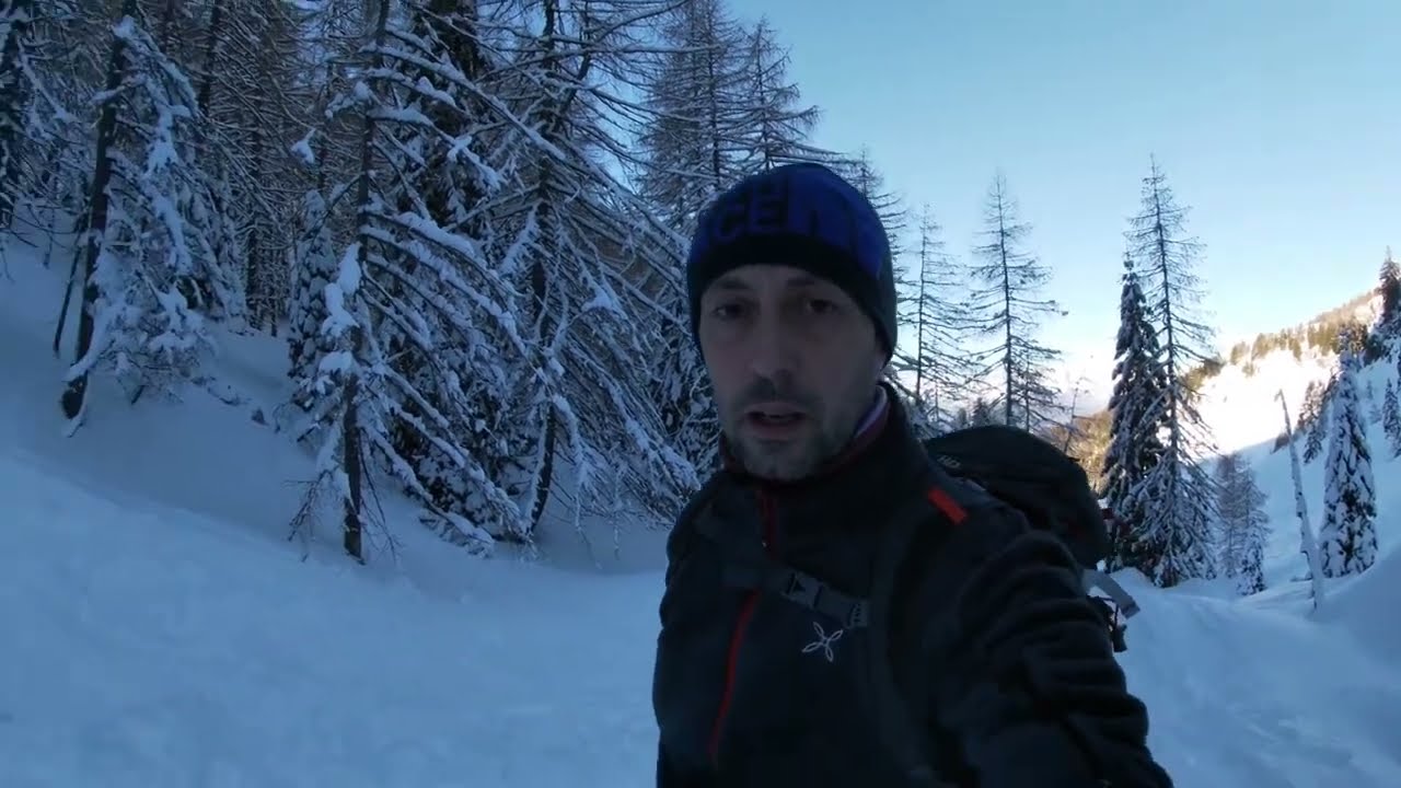 Focella Palantina con le ciaspole