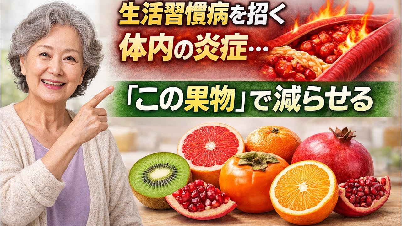生活習慣病を招く体内の炎症…「この果物」で減らせる #おばあちゃんでも分かる健康常識 #健康常識 #シニア健康 #炎症対策 #生活習慣病予防