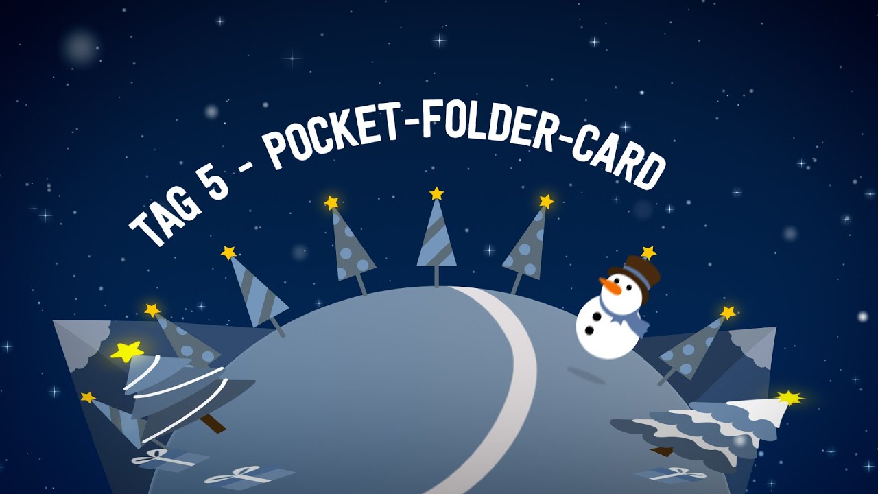 8 Tage Weihnachten -Tag5- Pocket Folder Card mit Produkten von Stampin' Up!