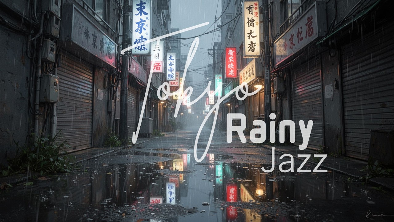 Rainy Tokyo Store Jazz 🌧️🏪 | Cozy Night Jazz in a Quiet Tokyo Shop
