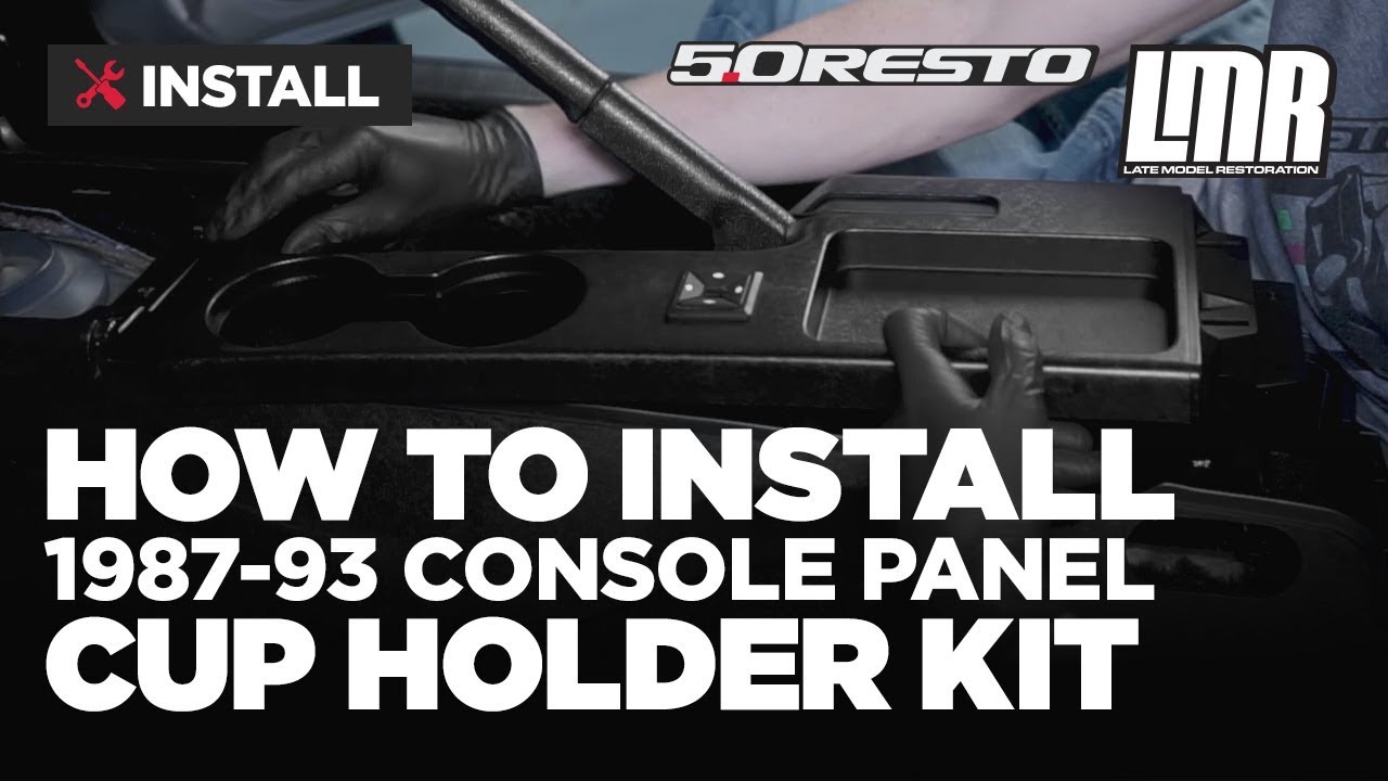 1987-1993 Fox Body Mustang 5.0 Resto Cup Holder Console Panel - Install & Review