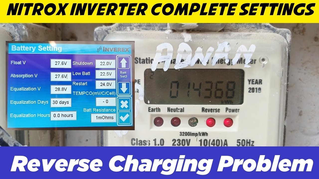 Nitrox Hybrid Inverter Complete Settings & Reverse Charging Solutions | ReviewsAUR