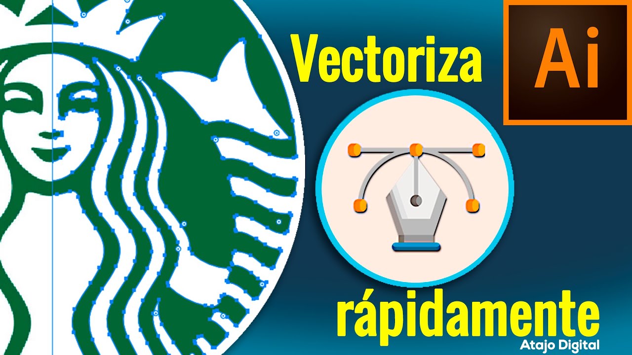 Cómo vectorizar logos y cualquier tipo de imagen rápidamente en Illustrator 2023
