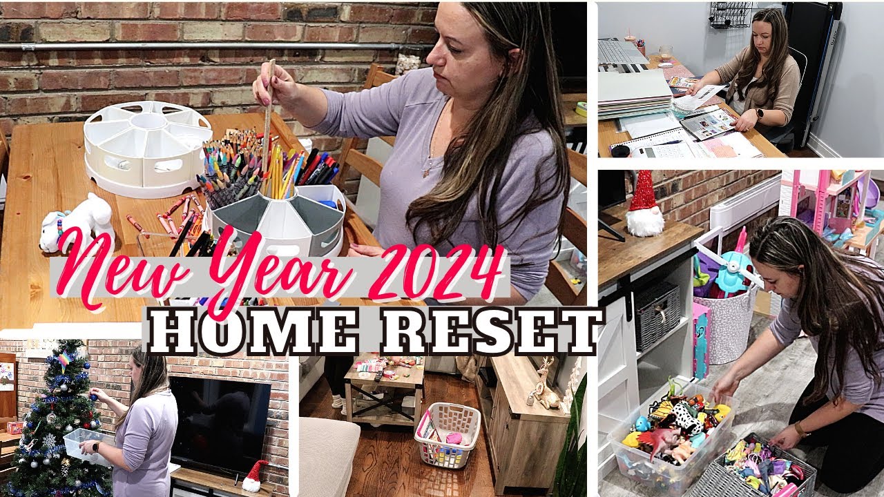 REALISTIC NEW YEAR DECLUTTER AND ORGANIZE | HOME RESET 2024 | WORKING MOM