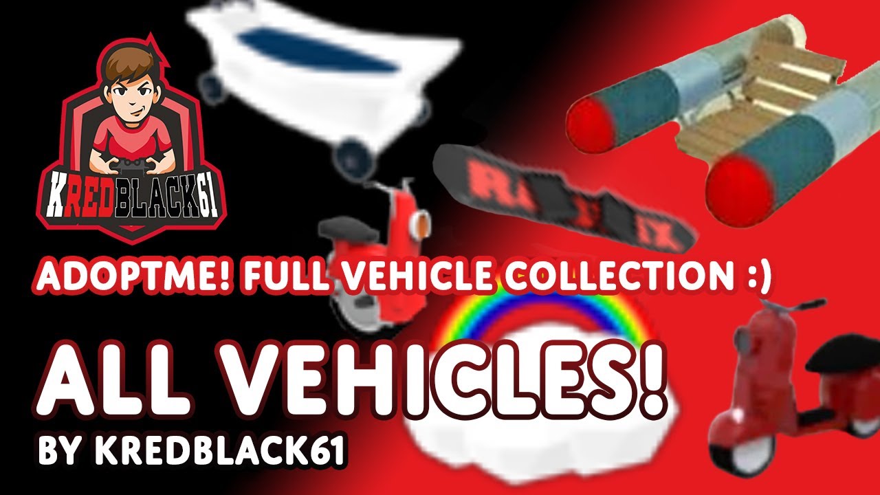 All Adopt Me Vehicles, 129 adoptme cars! Neon Black Scooter (NBS) the rarest adoptme vehicle inside!