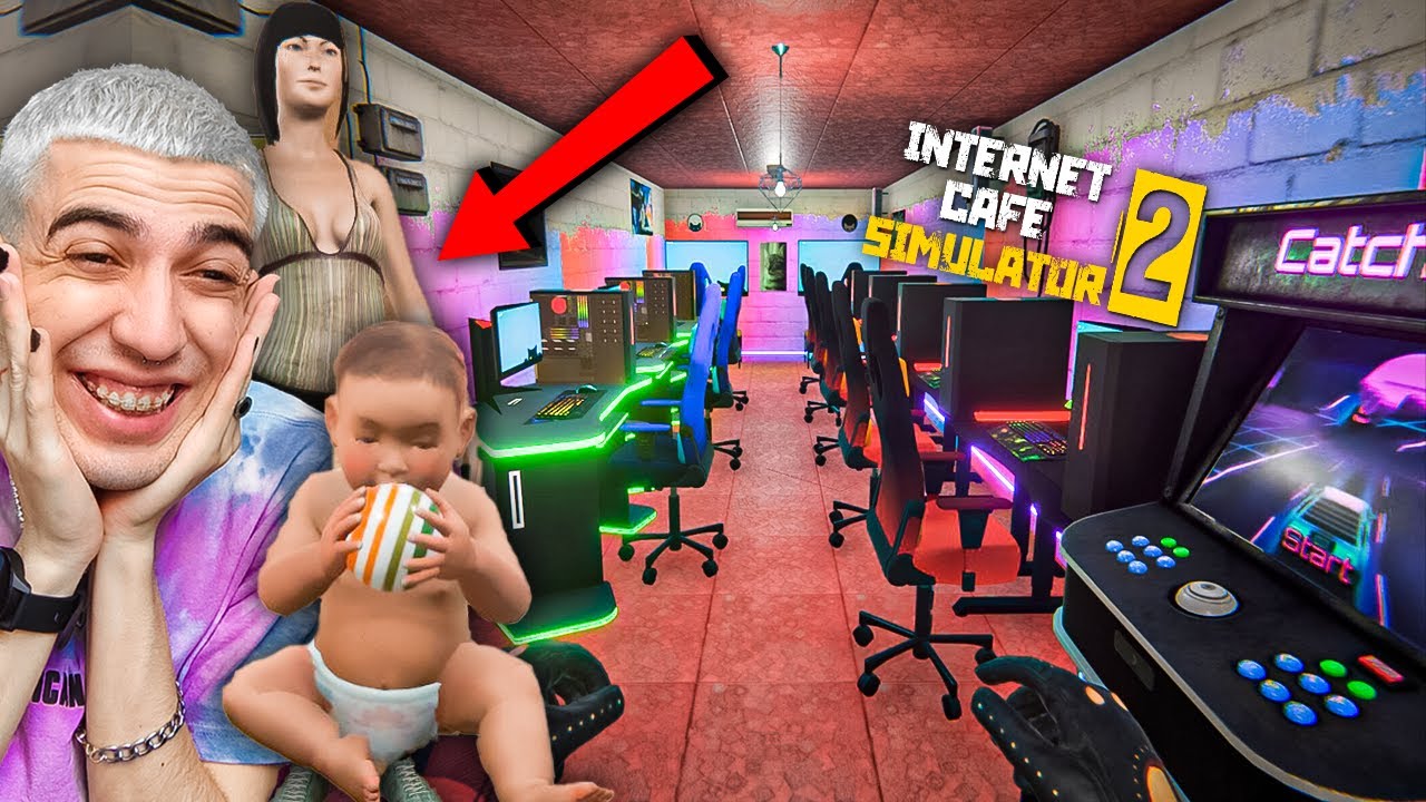 ΕΓΙΝΑ ΜΠΑΜΠΑΣ ΣΤΟ INTERNET CAFE SIMULATOR 2!