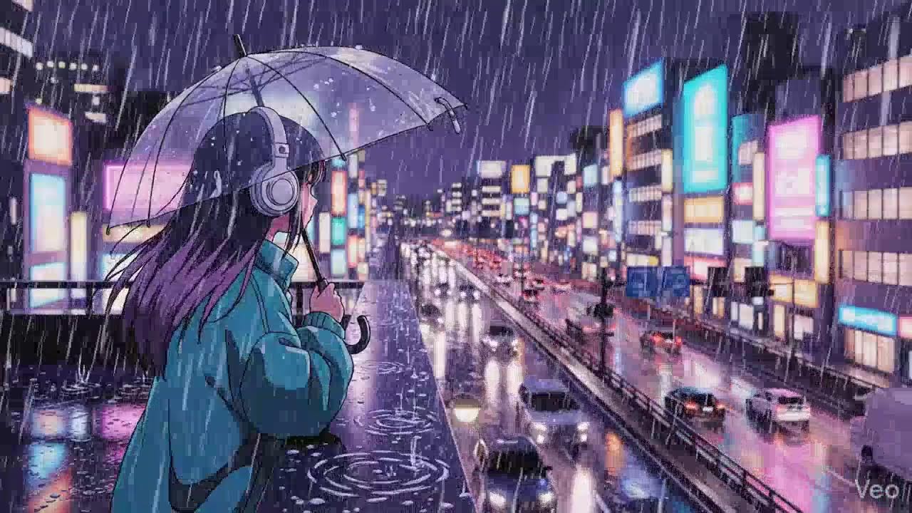 Late Night Rain 🌧️ Japanese City Lofi | Chillhop Vibes