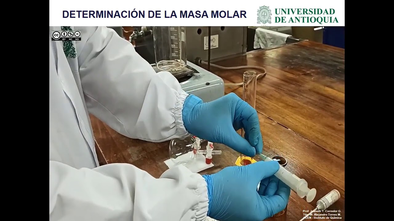 Determinación de la masa molar - Método de Dumas