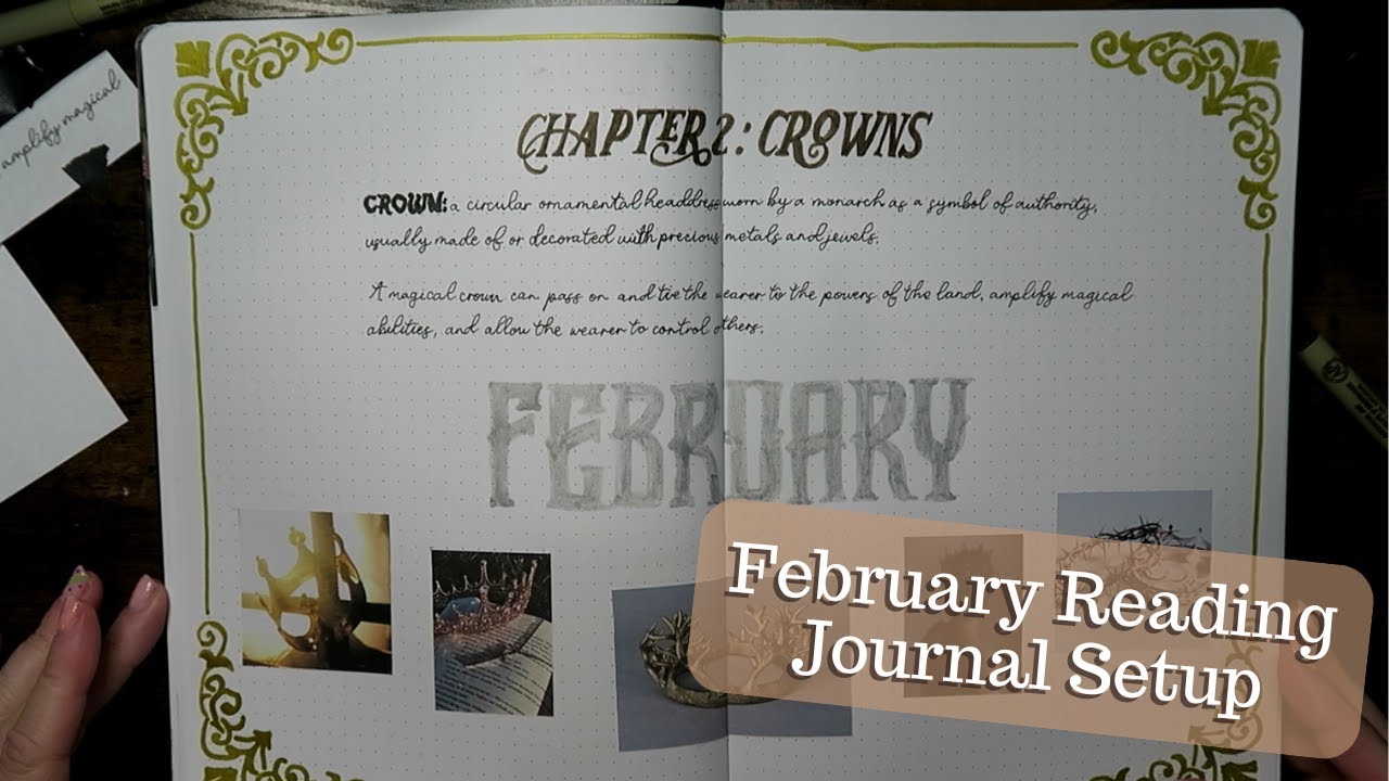 February Reading Journal Setup