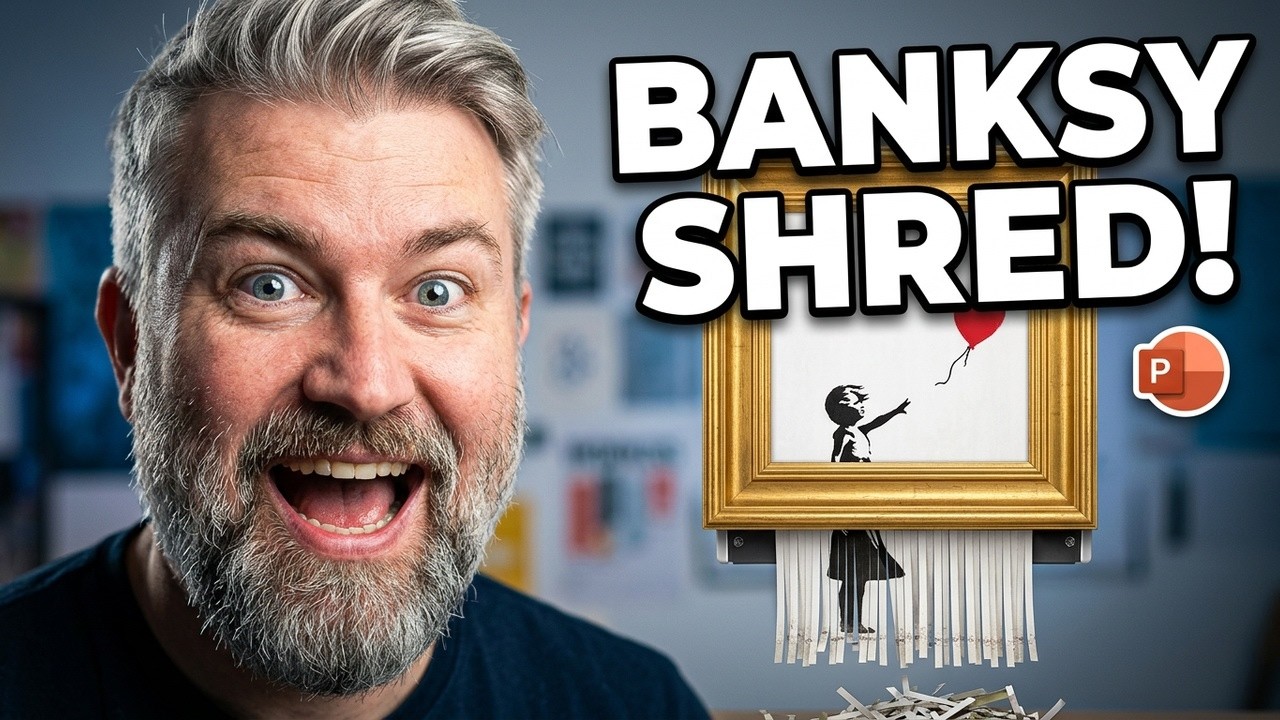 Создаем эффект шредера в стиле Banksy в PowerPoint
