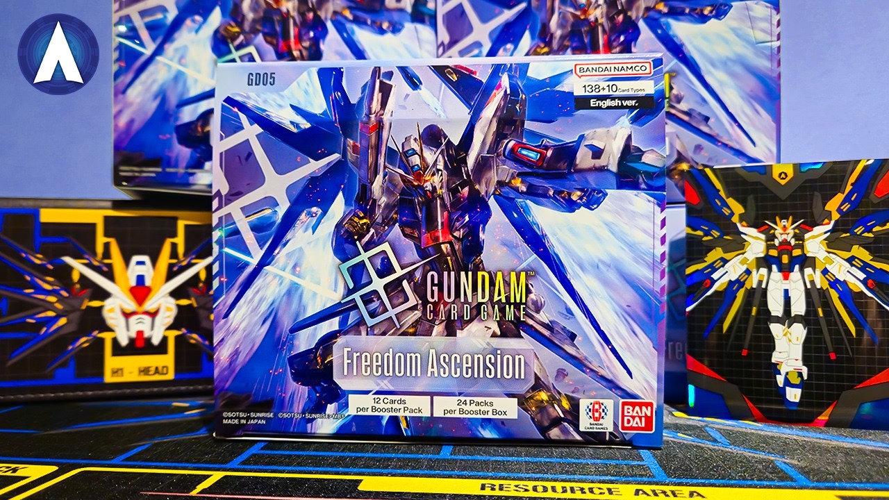 FIRST PACK MAGIC!!! GD05 Freedom Ascension Booster Box Opening & Unboxing!!! | Gundam Card Game TCG