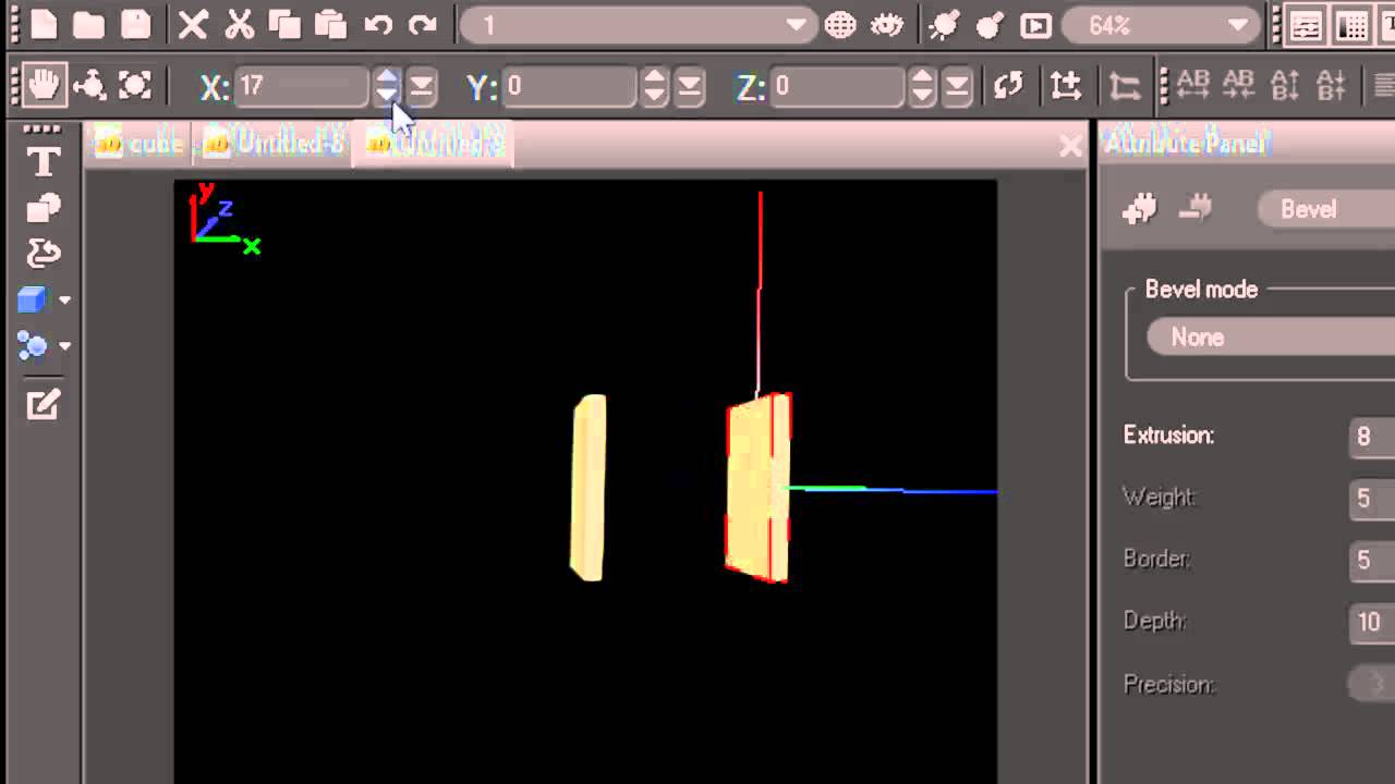 Corel MotionStudio, add different texture to a cube