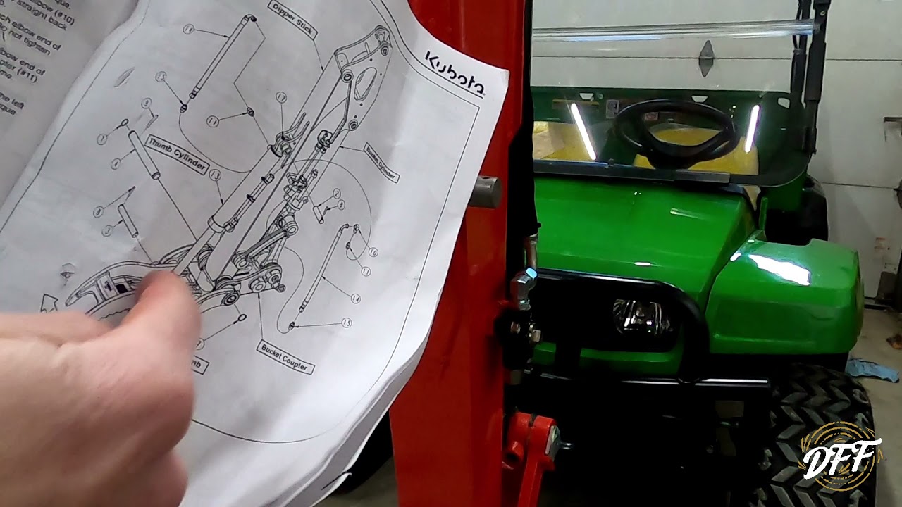 How To Install A Hydraulic Thumb On A Kubota Excavator!