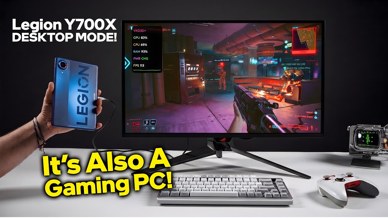 Ten tablet to także pecet do gier! Tryb pulpitu w Lenovo Legion Infinite!