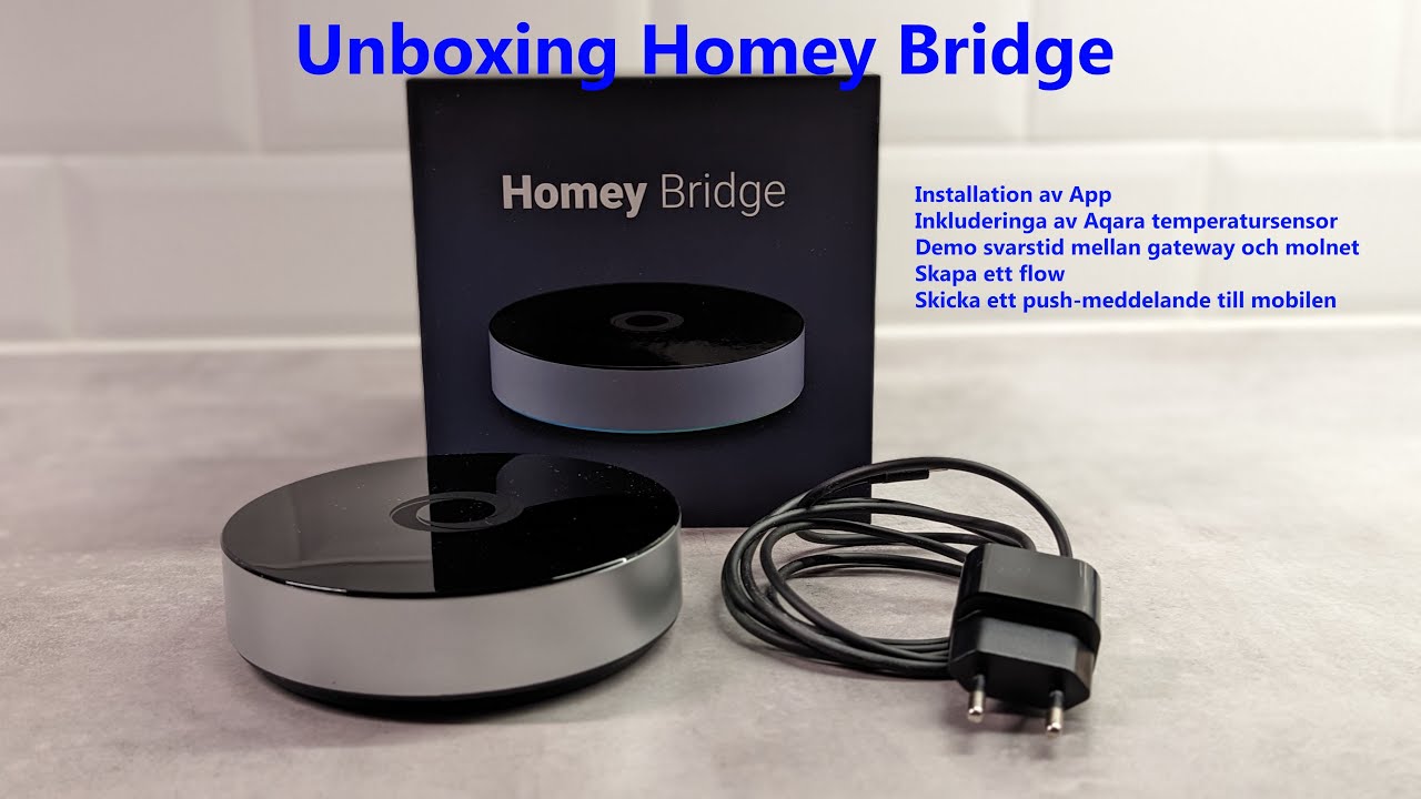 Kom igång med Homey Bridge och demo av en enkel automation