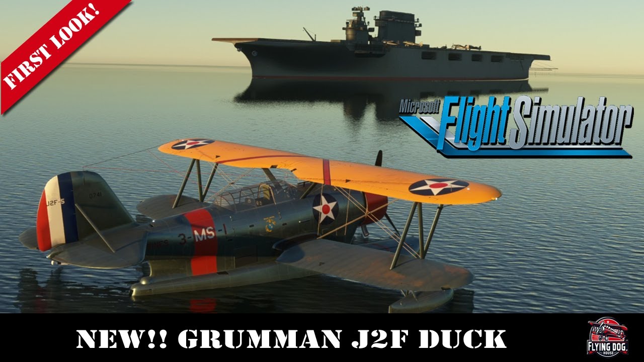 Get THE Premiere First look at the FREE Grumman Duck in MSFS 2020!