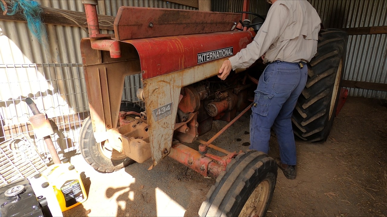International 434 tractor radiator re install