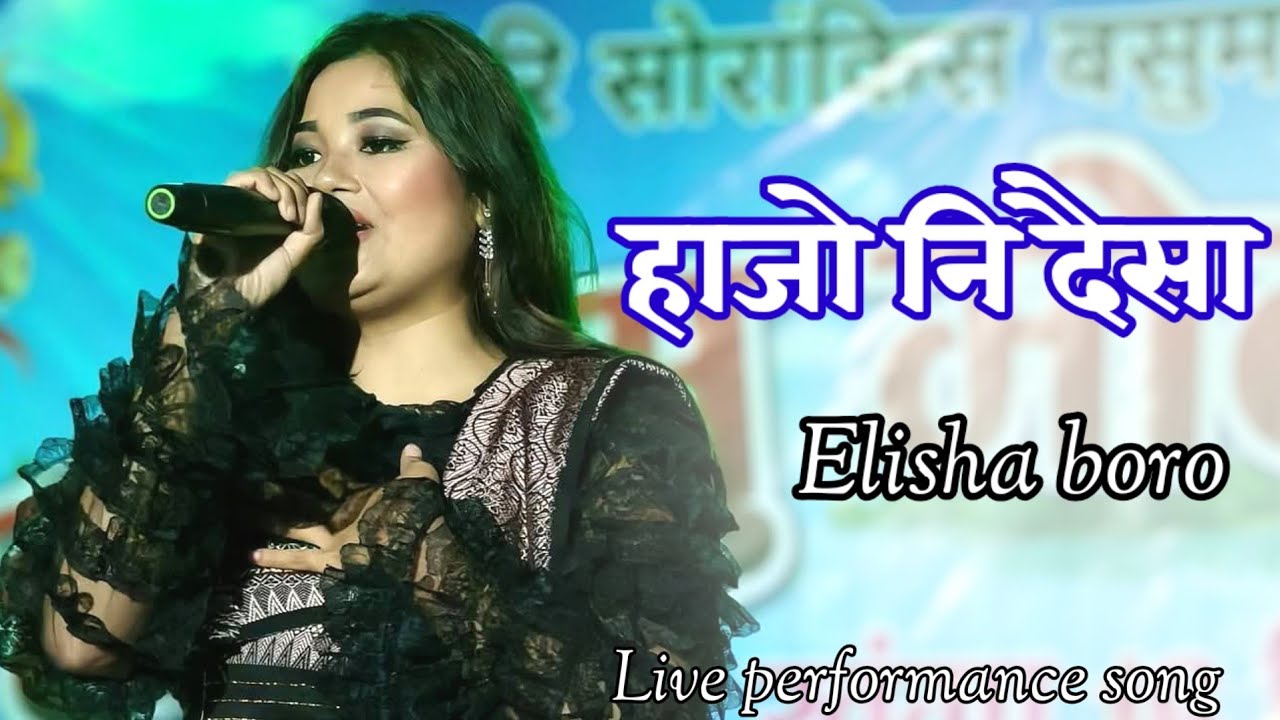 Hajw ni dwisa srai srai // Elisha boro live performance song // at rabag boro bajar/ #df_creation 
