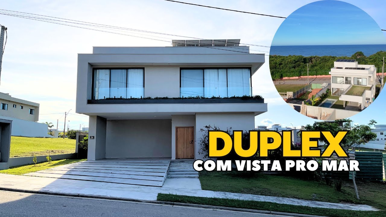 Obra finalizada: Casa duplex de 257M² com Vista para o Mar em Alphaville Tour Completo!