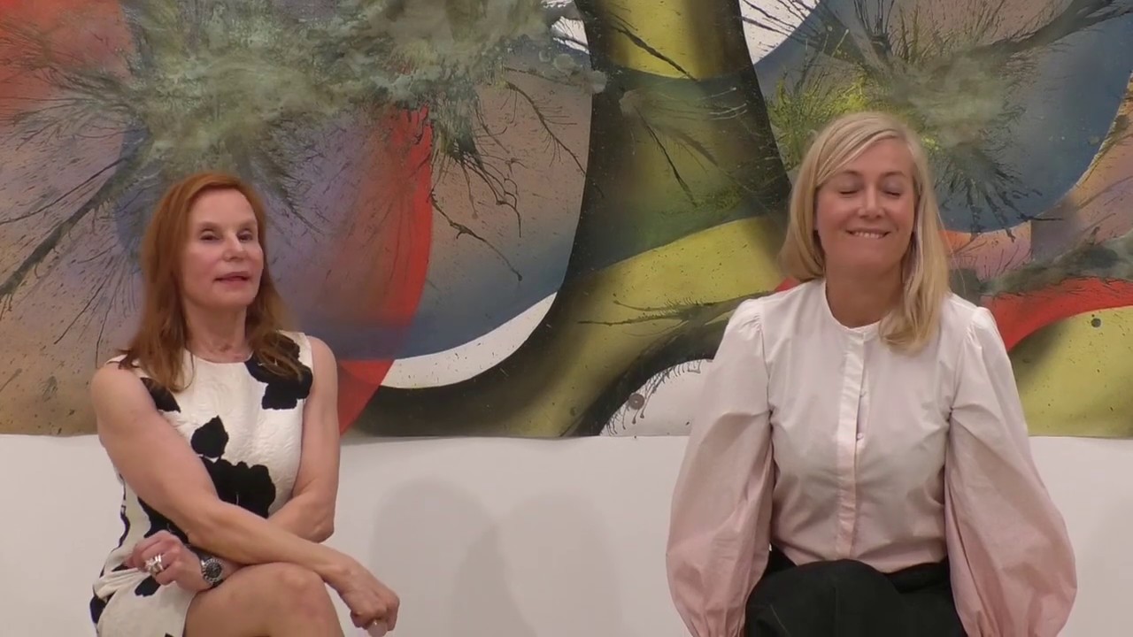 Judith Milberg im Gespräch mit Dr. Eva Karcher in der Galerie Laing