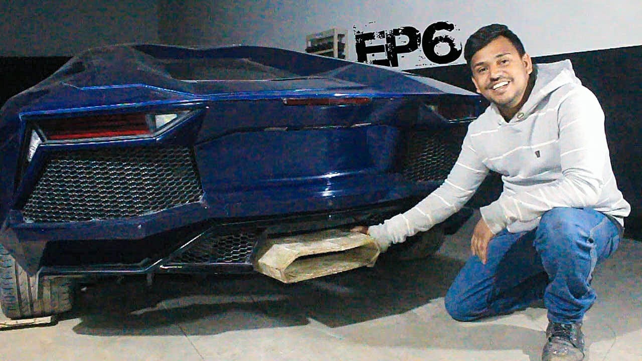 Super ponteira de escape fibra de vidro e DOWNPIPE EP06T4