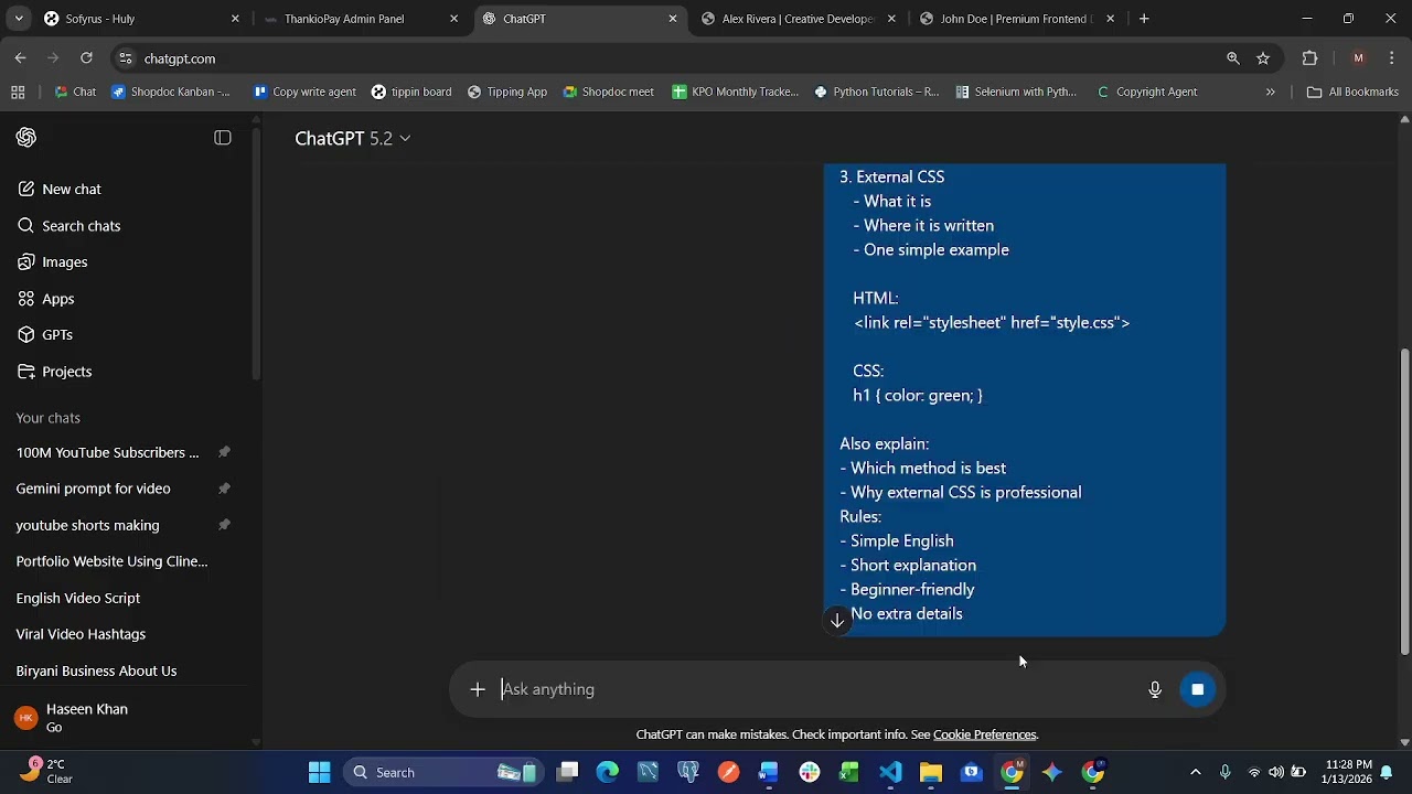 День 3 – 3 способа добавления CSS в HTML (встроенный, внутренний и внешний) | CSS для начинающих