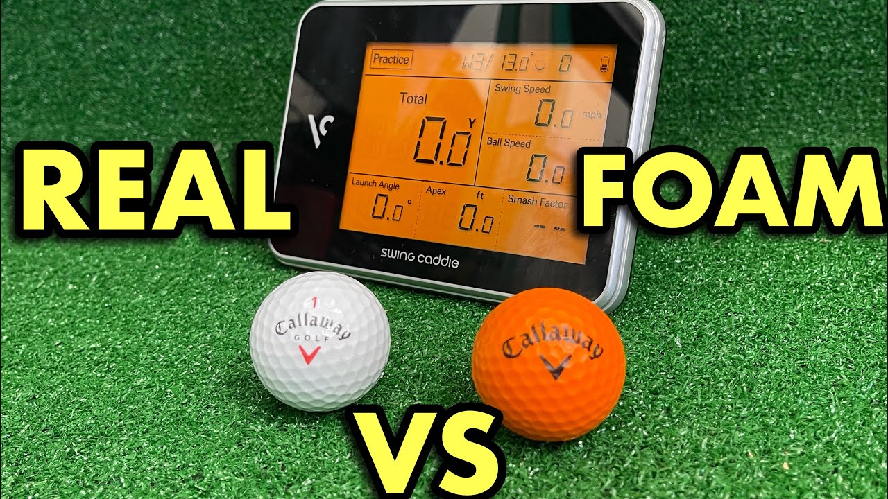 Foam vs Real Golf Ball Using the SwingCaddie SC300 (Successful?)
