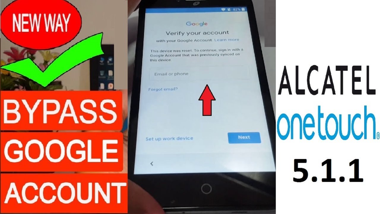 ✅Alcatel Frp Bypass 2019 | Google Account Verification 5.1.1 | #AndroidUnlock