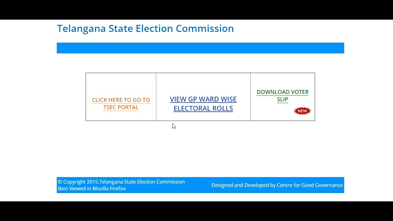 How To Download Telangana Gram Panchayat Elections Voter Slip 2019