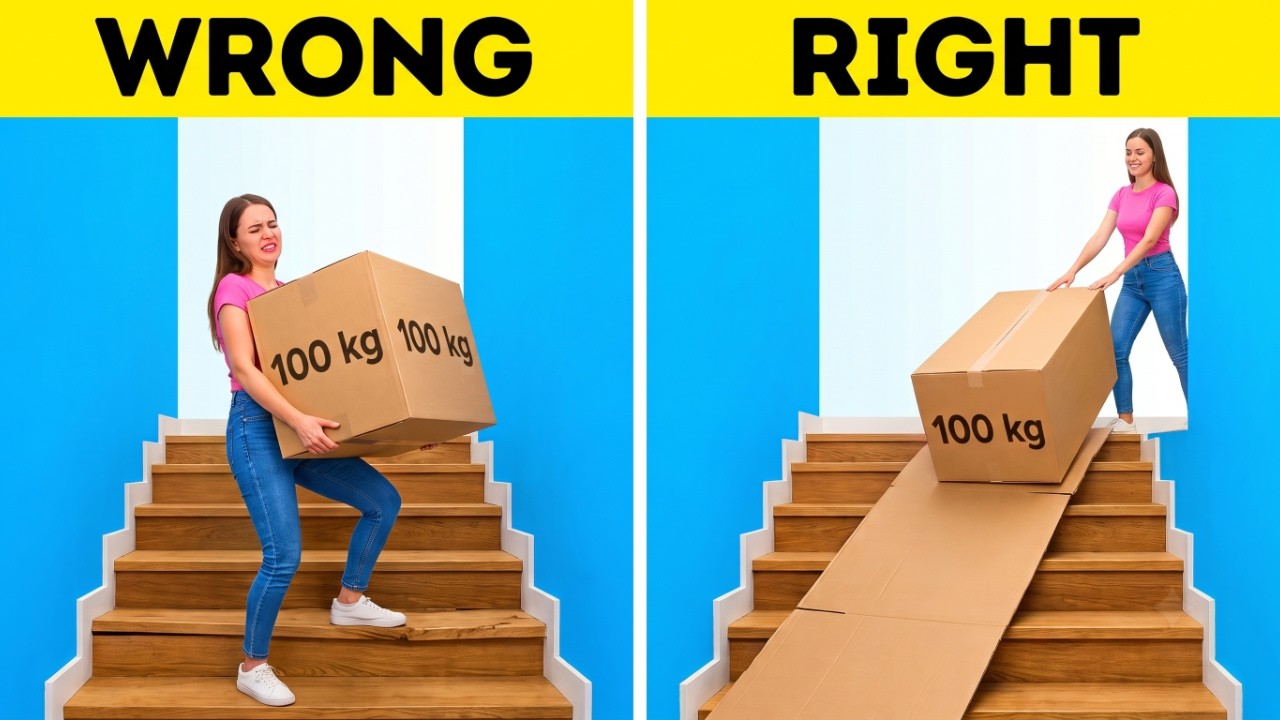 Moving Made Easy: Genius Packing Hacks by 5-Minute Crafts Play 🚚