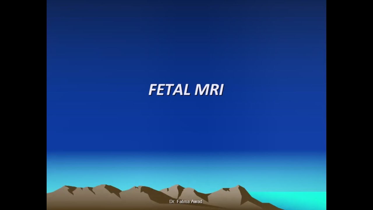 15. Female Pelvis (3) .. Fetal MRI .. Prof. Dr. Fatma Awad