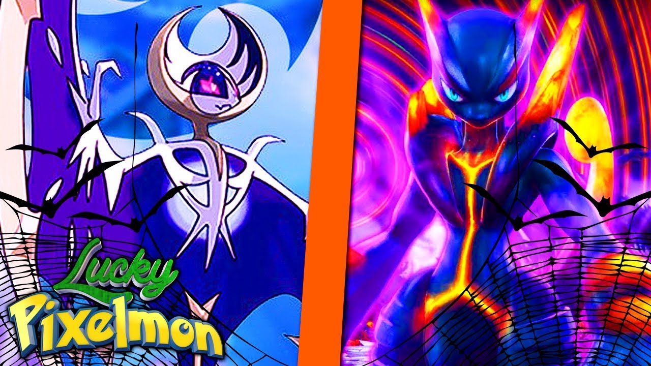 Minecraft Lucky Pixelmon - SHADOW MEWTWO vs LUNALA ! ESPECIAL DE HALLOWEEN !!