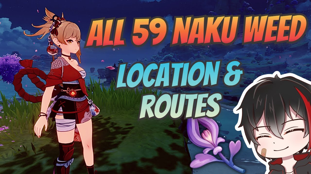 All 59 Naku Weed Locations & Efficient Routes - Genshin Impact Inazuma