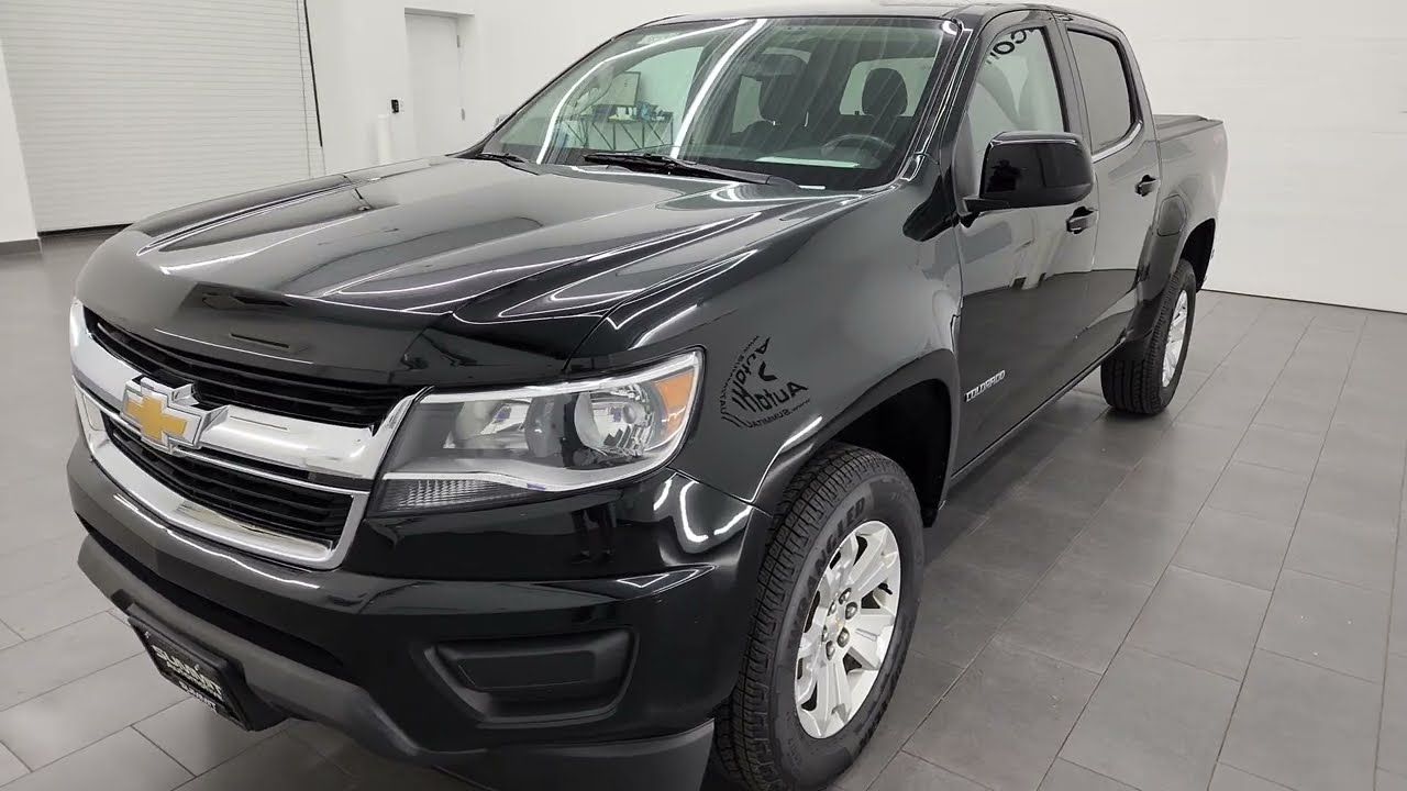 2018 CHEVROLET COLORADO CREW SHORT LT BLACK CLEARCOAT 4K WALKAROUND 13859Z SOLD!