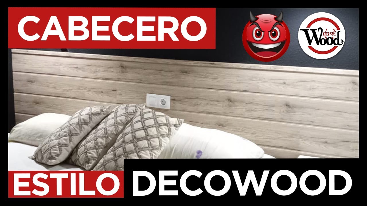 ✅  Como hacer 1[(CABECERO)]de cama fácil y barato 😈, estilo Decowood.