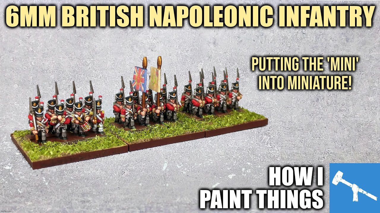 6mm is Easy! Painting Teeny Napoleonic British Infantry [How I Paint Things]