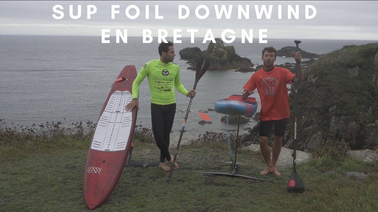 SUP FOIL DOWNWIND EN BRETAGNE