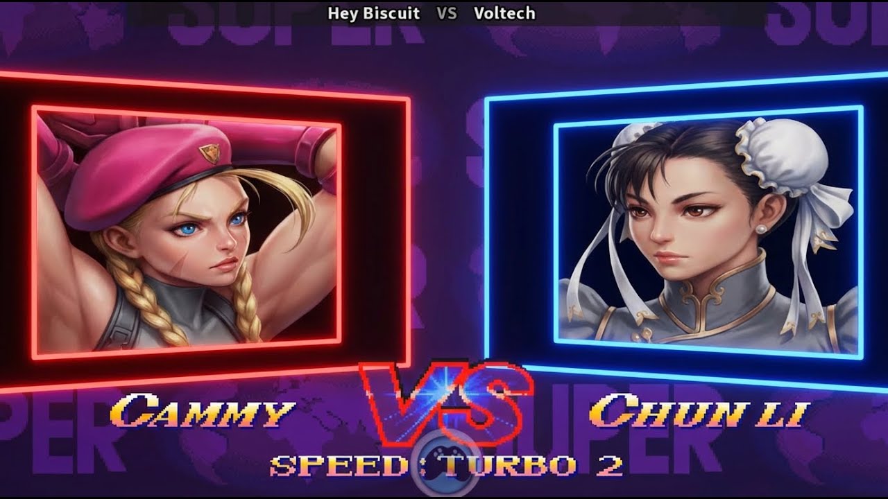 Super Street Fighter 2 Turbo Hey Biscuit vs Voltech