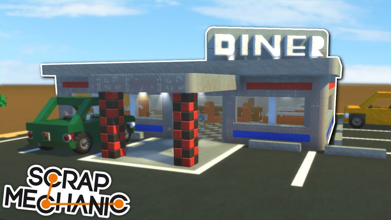 DESERT TRUCKSTOP & UFO? - Mini City 2.0 [Ep.19] - Scrap Mechanic City Gameplay