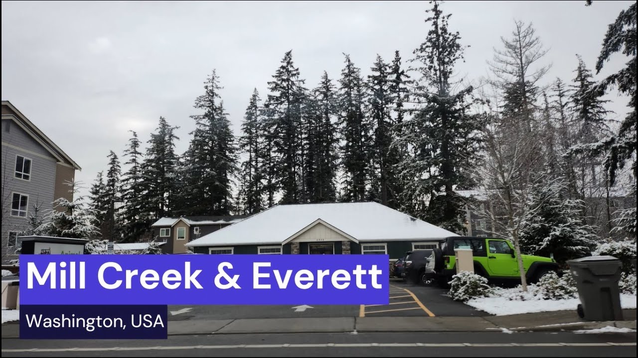 Beautiful Snow Season Mill Creek Washington USA