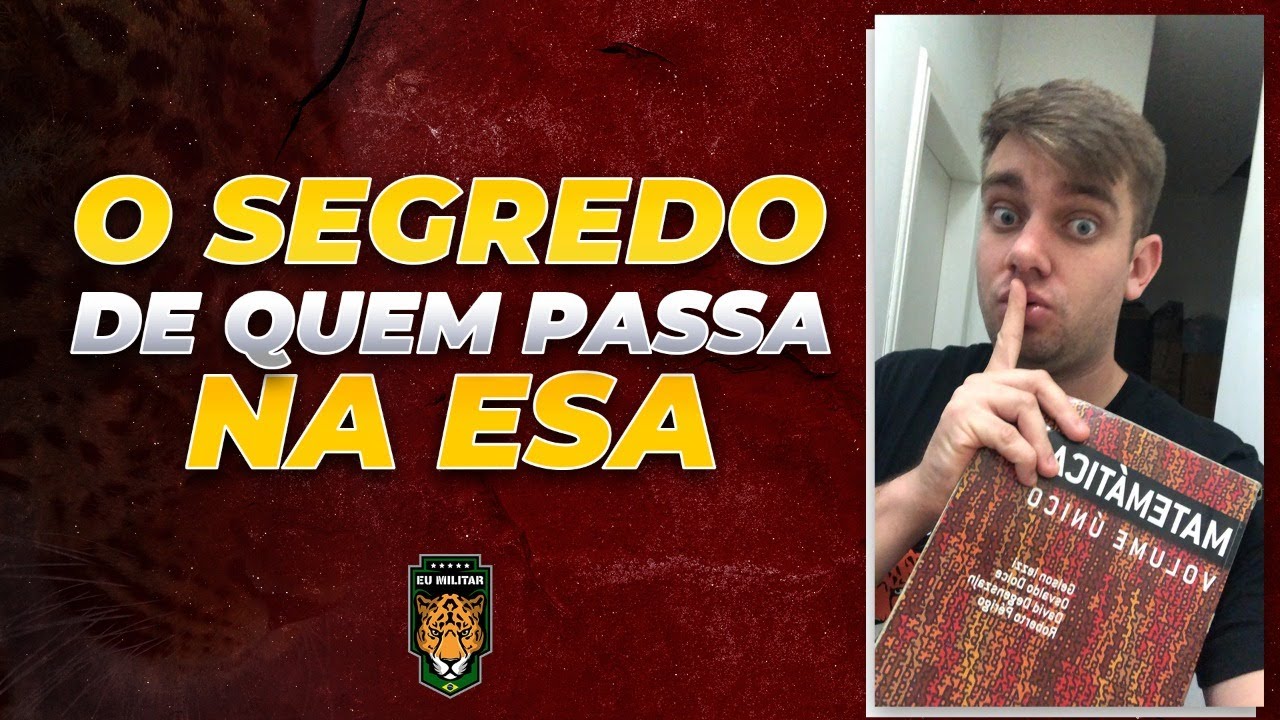 O SEGREDO DE QUEM PASSA NA ESA (Mostrei tudo)
