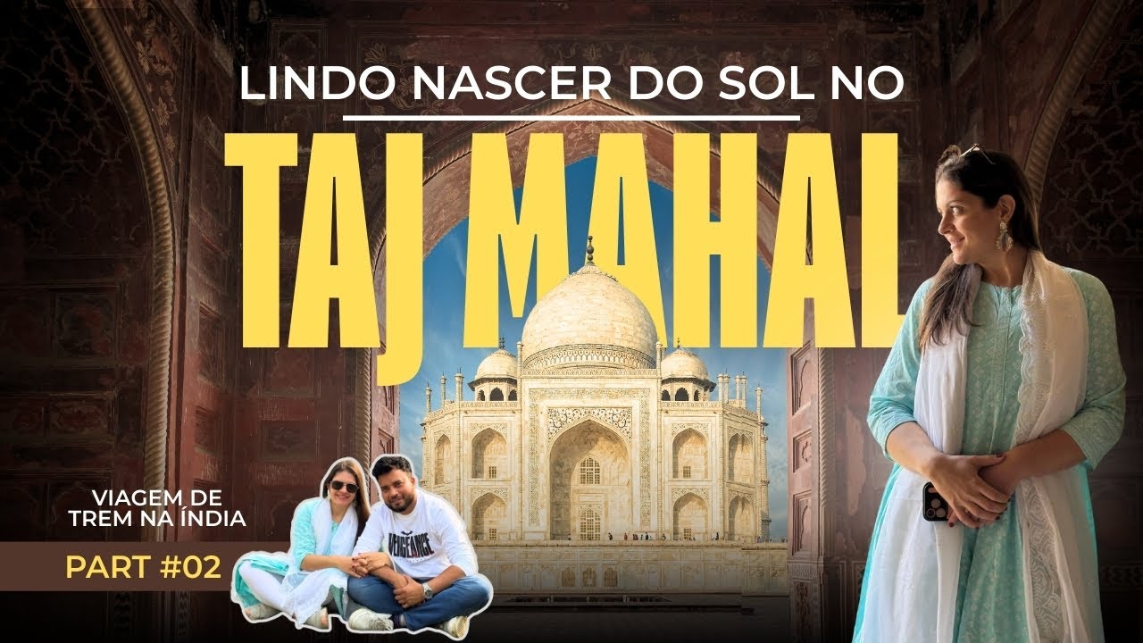 O nascer do sol no Taj Mahal  Um momento inesquecível Barbara na Índia      #travel #vlog #tajmahal