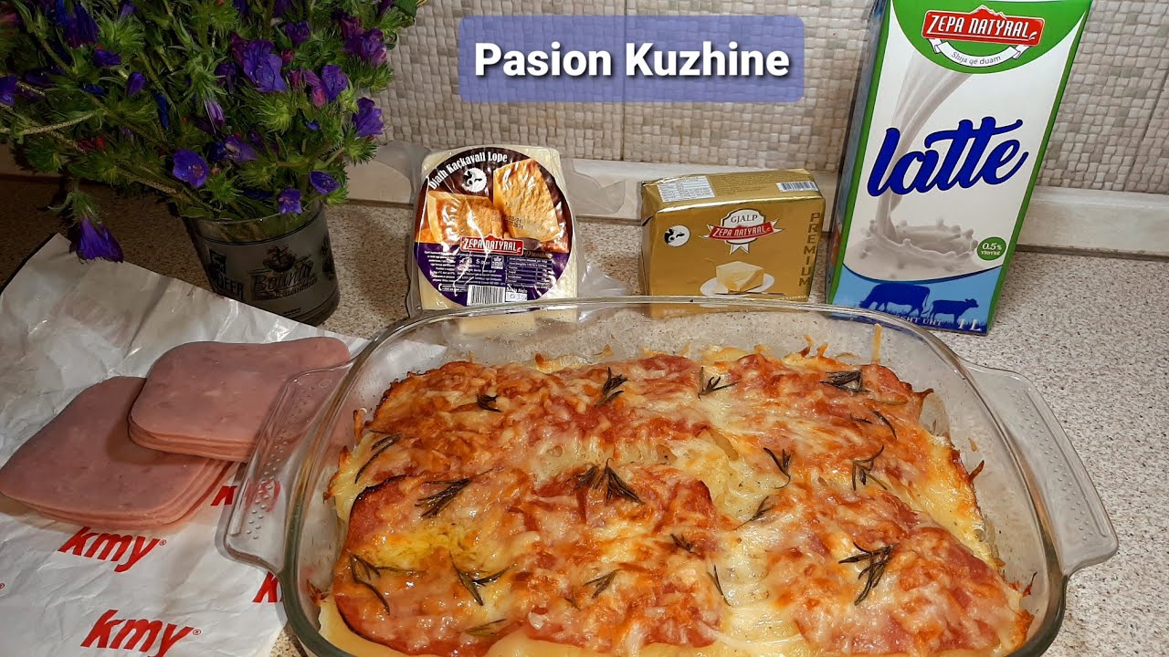 Tav&euml; e shpejt dhe me pak p&euml;rber&euml;s , patate e proshut ! - ham and potato dish