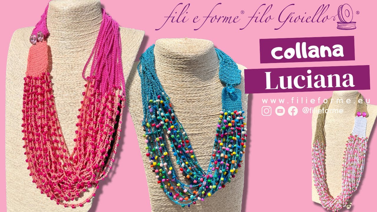 collana Luciana multifilo filo gioiello fili e forme